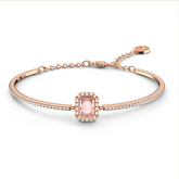 Swar*vski - Octagon cut, Pavé, Pink, Rose gold-tone plated-5620555