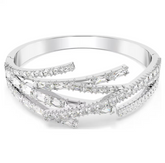 Swar*vski - Mixed cuts, White, Rhodium plated-5726294