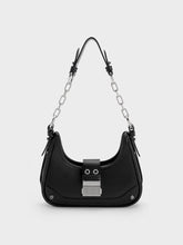 Charles & Ke*th - Winslet Canvas Belted Hobo Bag - Black (AD-SEP)