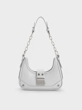 Charles & Ke*th - Winslet Belted Hobo Bag - Light Grey (NB)