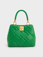 Charles & Ke*th - Tillie Quilted Top Handle Bag (MINOR DEFECT)-GREEN (NB)-14 AUGUST SALE
