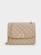Charles & Ke*th - Cressida Quilted Chain Strap Bag - Taupe (AD-SEP)
