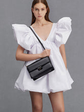 Charles & Ke*th - Leather Shoulder Bag - Black with Gift Box (AD-August)