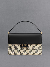 Charles & Ke*th - Leather & Canvas Monogram Shoulder Bag - Black (AD-August)