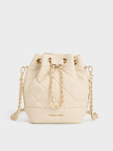 Charles & Ke*th - Julia Quilted Two-Way Bucket Bag - Cream (AD-NOV-LT)