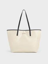 Charles & Ke*th - Sianna Crinkle-Effect Reversible Tote Bag - WHITE (AD-DEC-IR-R-LT)