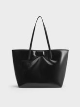 Charles & Ke*th -  Sianna Crinkle-Effect Reversible Tote Bag - Noir (AD)