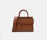 PEDR* - Studio Bella Leather Handbag in Pixel - Brown (AD-JAN26-A1)