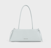 Charles & Ke*th - Hazel Bow Elongated Trapeze Shoulder Bag - Sea Salt Blue (AD-NOV-P)