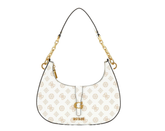 Gues* - Kuba top zip shoulder bag- Handbag - Multi White (AD-DEC-ANW-LH-SA)