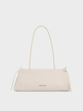 Charles & Ke*th - Hazel Bow Elongated Trapeze Shoulder Bag - Meringue White (AD-NOV-P)