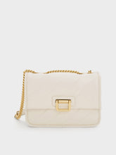 Charles & Ke*th - Neva Panelled Chain-Strap Crossbody Bag - Cream (AD-NOV-P)