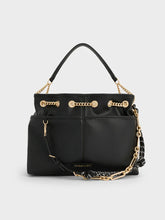 Charles & Ke*th - Addison Knotted-Rope Tote Bag - Black (AD-JAN26-A1)