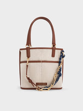 Charles & Ke*th - Addison Canvas Knotted-Rope Reversible Tote Bag - Taupe Canvas (AD-SEP)