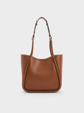 (Minor Defect)Charles & Ke*th - Mini Lyla Tubular Tote Bag - Chocolate (AD-JAN26-A1)