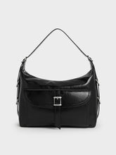 Charles & Ke*th - Bryna Belted Hobo Bag - Noir (AD-SEP)