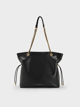 Charles & Ke*th - Arya Braided-Strap Double-Handle Tote Bag - Black (AD-JUN13-PT)