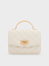 Charles & Ke*th - Cressida Quilted Top Handle Bag - Cream (AD-DEC-Y1)