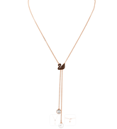 Swar*vski - Iconic Swan Rose Gold Double Y Necklace - 5351806 (AD-FB26-SW)