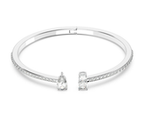 Swar*vski - Mesmera cuff Mixed cuts, White, Rhodium plated - 5556912 (AD-FB26-SW)
