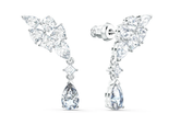 Swar*vski - Tennis Deluxe Cluster Earrings - 5562086 (AD-FB26-SW)