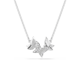Swar*vski - Idyllia Lilia necklace Butterfly, White, Rhodium plated - 5636421 (AD-FB26-SW)