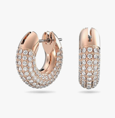 Swar*vski - Dextera Rose Gold Tone Plated Hoop Earrings With White Crystal - 5636531 (AD-FB26-SW)