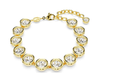 Swar*vski - Imber Tennis bracelet Round cut, White, Gold-tone plated - 5682586 (AD-SW-OCT)