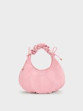 Charles & Ke*th - (MINOR DEFECT) Maisy Ruched Nylon Bag- PINK-SALE (NB)