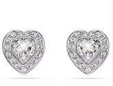 Swar*vski - Mixed cuts, Heart, White, Rhodium plated-5720859