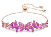 Swar*vski - Butterfly, Pink, Rose gold-tone plated-5636431