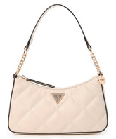 Gues* - Gabbi Mini Top Zip Handbag - White & Cognac (AD-NOV-A)