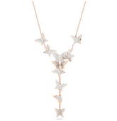 Swar*vski - Butterfly, White, Rose gold-tone plated-5636419