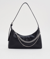 Charles & Ke*th - Atwood Chain-Embellished Shoulder Bag - Black (AD-JUN13-PT)