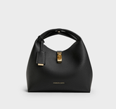 Charles & Ke*th - Chance Turn-Lock Bucket Bag - Black (AD-JUN13-PT)