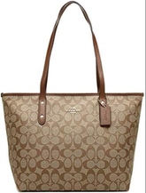 C*ACH - City Zip Tote In Signature Coated Canvas (AD-JAN26-A1)