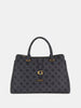 Gues* - Kuba 4G peony logo handbag - Black (AD-NOV-SA)