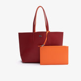 Lacost* - Women's Anna Reversible Tote & Pouch - Red/Orange (AD-August)