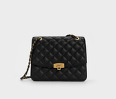 Charles & Ke*th - Quilted Chain Strap Bag - Black (AD-JAN26-A1)