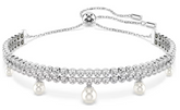 Swar*vski -Crystal pearl, Round cut, White, Rhodium plated-5720870 (2026 PACKAGING)