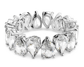 Swar*vski -Vittore ring Drop cut, White, Rhodium plated - 5563966