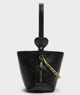 Charles & Ke*th -Duo Quilted Chain Bucket Bag - Black - (AD-JUL26-PTT)