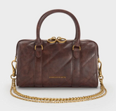 Charles & Ke*th - Philomena Bowling Bag - Distressed Coffee (AD-JUN26-PTT)