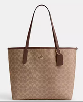 C*ACH - City Tote Bag - Signature Brown (AD-JUL26-IRF)
