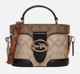 C*ACH - Georgie Gem Crossbody Bag - Signature Canvas (AD-JUL26-IRF)