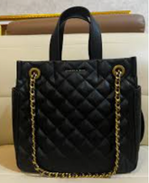 (Minor Defect)Charles & Ke*th - Quilted Tote Bag - Black (AD-JUL26-LTPT)