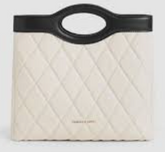 Charles & Ke*th - Arwen Canvas Curved-Handle Bag - Cream (AD-DEC-IR-R-LT)