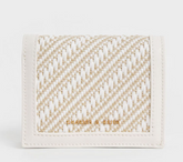 Charles & Ke*th - Cassia Snap Button Mini Short Wallet - White (AD-SEP16-WLPT) With Box