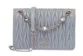 M*u M*u - Matelassé Nappa Bag ( Contact CS For real pic) - Grey (AD-OCT26-MIPT) With Box