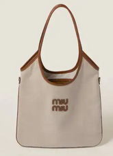 M*u M*u - Nappa Ivy Bag (Contact CS For real pic) - Canvas Brown (AD-OCT26-MIPT)